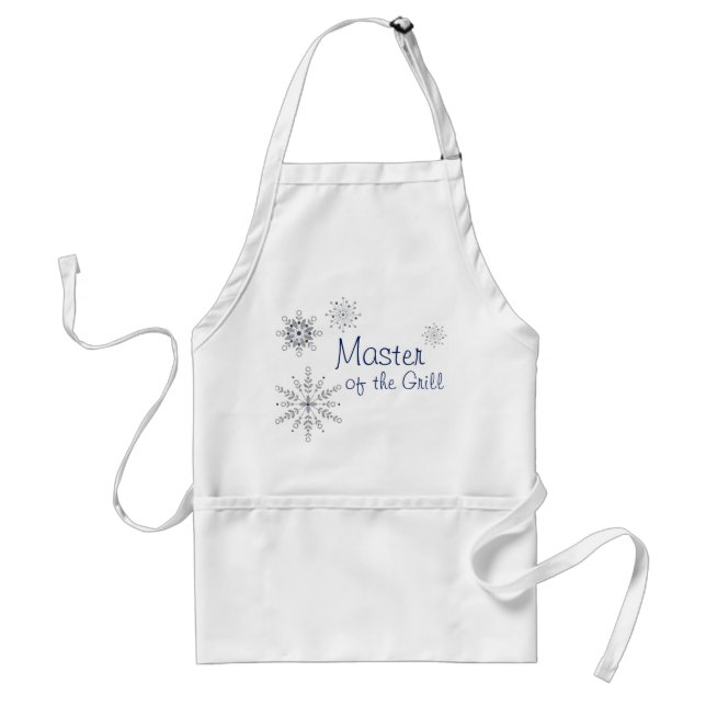 Avental Glitter Snowflakes Apron (Frente)