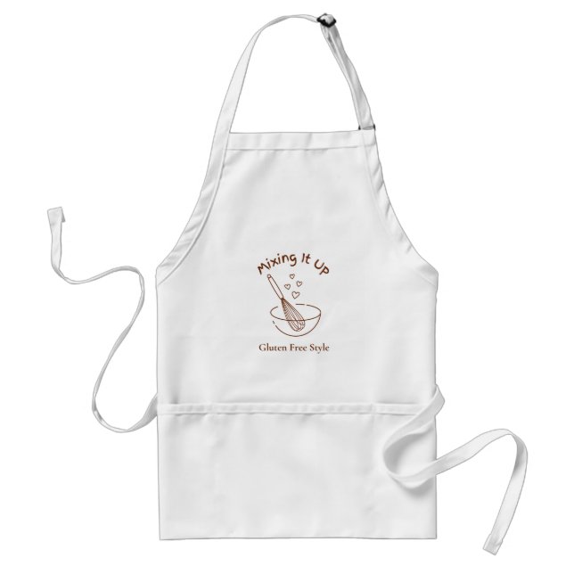 Avental Gluten Free Themed Apron - Misturando-o (Frente)
