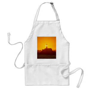 Avental Golden Sunset Silhouette of Farol da Barra Salvado