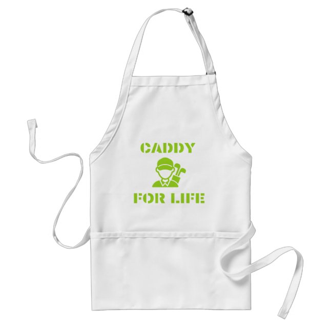 Avental Golf Caddy for Life Quote Lime Green (Frente)