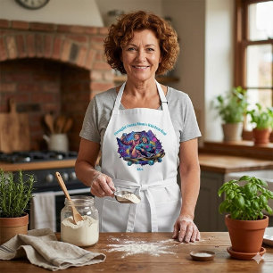 Avental Graffiti Mãe e Filho - Presente com Nome P