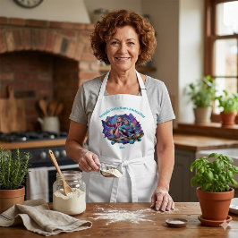 Avental Graffiti Mom & Son Apron - Custom Name Gift