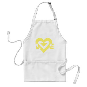Avental Gráfico de Amor legal, Amarelo