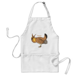 Avental Grande ilustração de desenho animado de frango pra