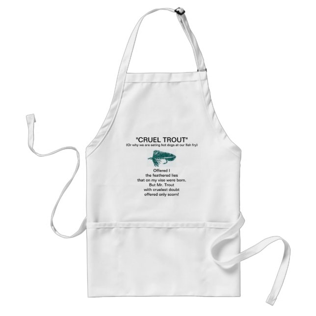 Avental "Green Matuka-Cruel Trout" Apron (Frente)