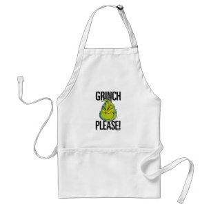 Avental Grinch Mal-Humorado Grinch Divertido Por Favor C