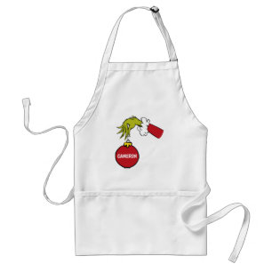 Avental Grinch Nome Personalizado