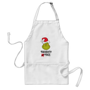 Avental Grinch Travesso e Bonzinho