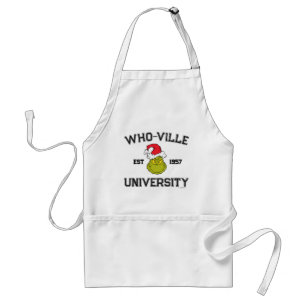Avental Grinch Universidade Who-ville Est 1957