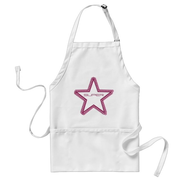 Avental Grunge Superstar Apron, Fuchsia (Frente)