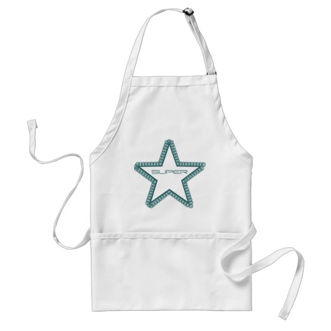 Avental Grunge Superstar Apron, Teal (Frente)