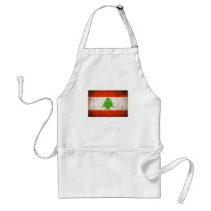 Avental Grungy Lebanon Flag