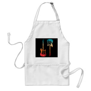 Avental Guitarra Retro Guitarrista Baixo Guitarra Elétrica