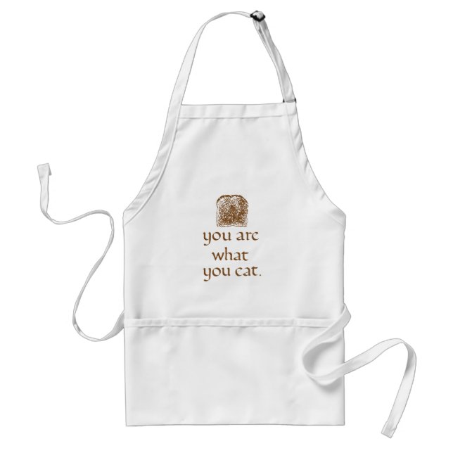 Avental Hand-Drawn Bread Illustration Cooking Apron  (Frente)