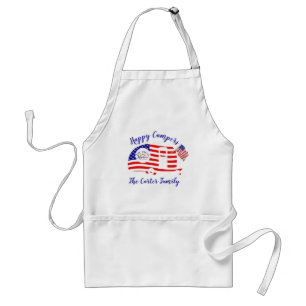 Avental Happy Campers America personalizada