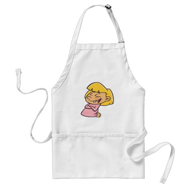 Avental Happy Giggling Cartoon Girl (Frente)
