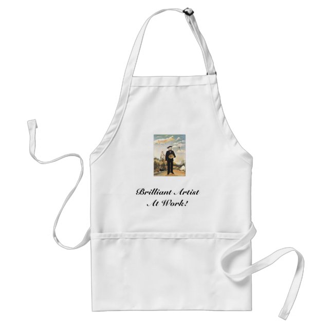 Avental Henri_Rousseau, Brilhante Artista No Trabalho! (Frente)