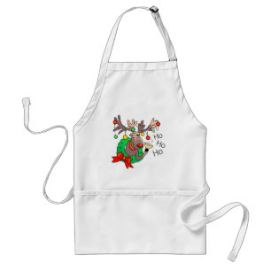 Avental HO HO HO por SHARON SHARPE