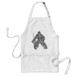 Avental Hockey Goalie Word Art Apron