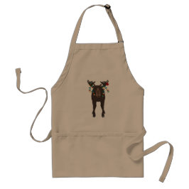 Avental Holiday Moose Apron