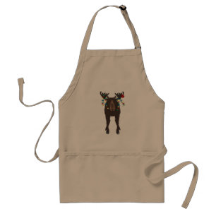 Avental Holiday Moose Apron