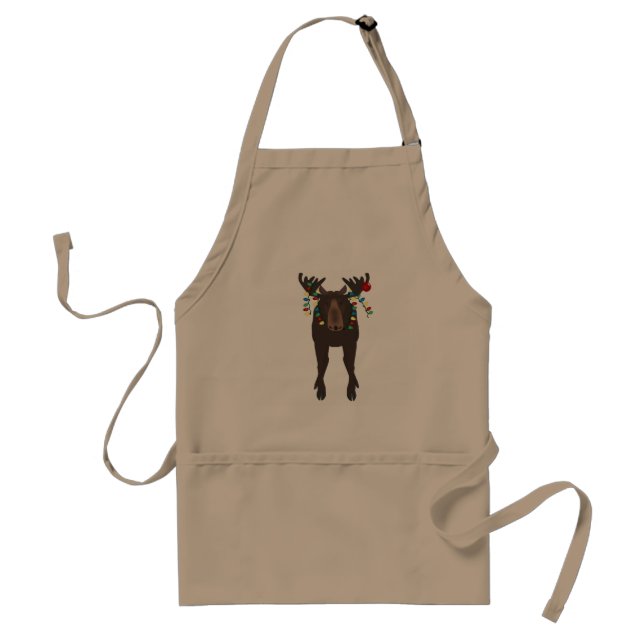 Avental Holiday Moose Apron (Frente)