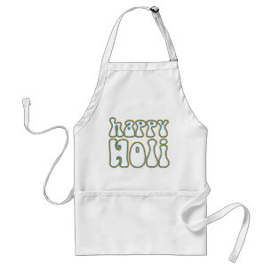 Avental holiES - FELIZ HOLI, apenas um contorno colorido 1