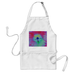 Avental Hollyhock Flower Beight acende Apron