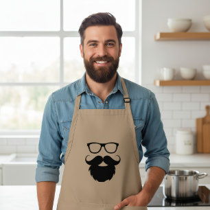 Avental Homem com Barba Engraçada Totalmente Crescida