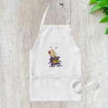 Avental Homem Jogando Um Corno Francês<br><div class="desc">Um homem tocando música em uma buzina francesa. Esta design parece realmente eficaz nestes Apron</div>
