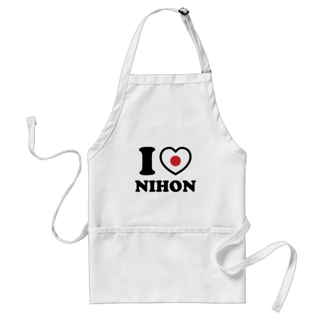 AVENTAL I HEART [AMOR] NIHON ADULT APRON (Frente)