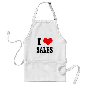 Avental I HEART (AMOR) vendas