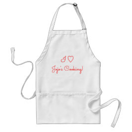 Avental I Heart Love Jojo's (Nome) Cozinhar