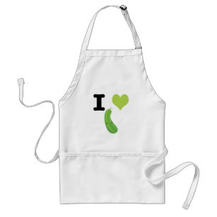 Avental I Heart Zucchini Cute Kawaii Zucchini