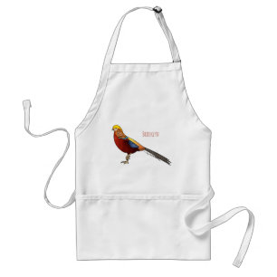 Avental ilustração de desenho animado de aves faisão do ou