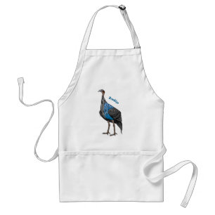 Avental Ilustração de desenho animado de aves guineafowl v