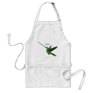Avental Ilustração de desenho animado de beija-flor-espada