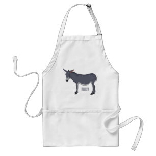 Avental Ilustração de desenho animado de Donkey