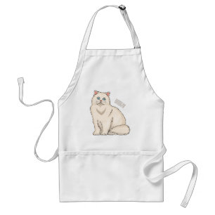 Avental Ilustração de desenho animado de gato persa
