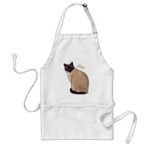 Avental Ilustração de desenho animado de gato siamês