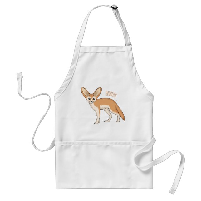 Avental Imagem de desenho animado de fennec fox (Frente)