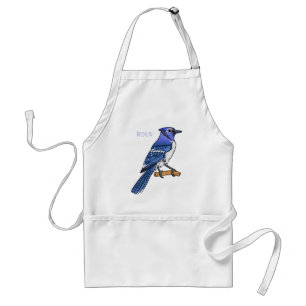 Avental Imagem de desenho animado de pássaro azul