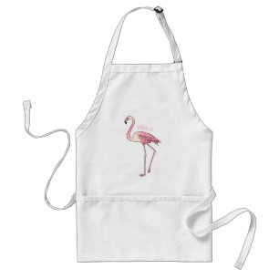 Avental Imagem de desenho animado de pássaro Flamingo
