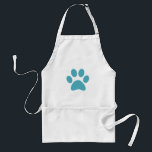 Avental Impressão de Paw<br><div class="desc">Design de impressão de plataforma divertida para amantes de os animais!</div>
