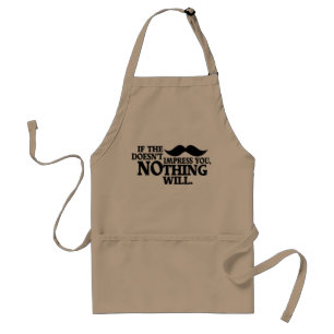 Avental Impressionante placa de bigode - escolha estilo, c