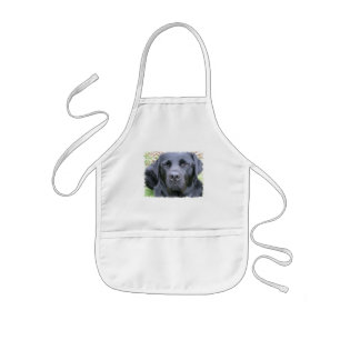 Avental Infantil A blusa das crianças pretas do cão de labrador