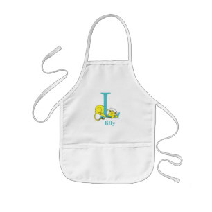 Avental Infantil ABC do Dr. Seuss: Letra L - Branco   Adicione seu 