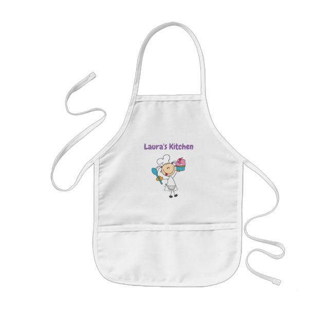 Avental Infantil Adicionar um Nome Crianças Personalizadas Apron (Frente)