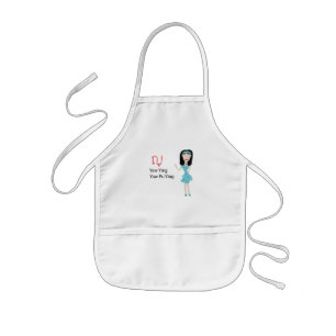 Avental Infantil alfabeto tailandês Yor Ying Apron