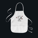 Avental Infantil Amendoins | Snoopy Hearts<br><div class="desc">Veja este design de amendoins divertido com Snoopy.</div>